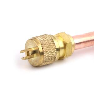 에어컨 냉동 액세스 밸브 6mm OD 구리 튜브 충전 부품 M2EE 10pcs