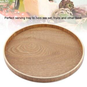 ZK30 세트 사탕 음식 서빙 트레이 플레이트 장식을위한 나무