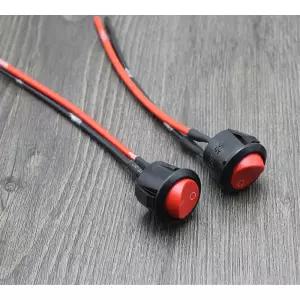 2단 LED비상등 오토바이 원형 온오프스위치 깜박이 부품 버튼 스포츠 교체