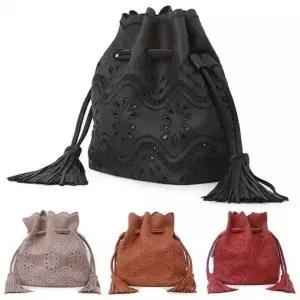 (옵션 CAMEL)여자 캐주얼 쇼퍼백 복주머니 메신저백 데일리 가방