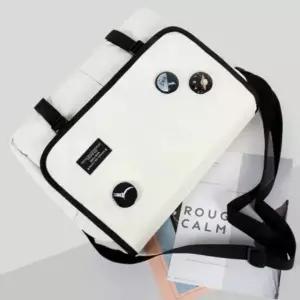 뱃지 베이직 메신저백 학교 학생 가방