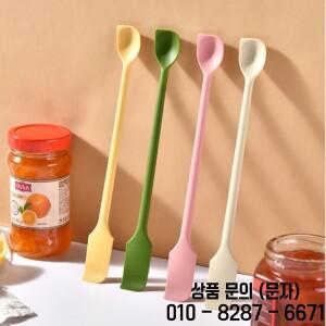 더블 헤드 스크레이퍼 화장품 잼 크림 딥 보틀 미니 뒤집개 실리콘 세트 연장 작은 팁 스파 메이크업 도구