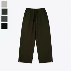 [리빌모아]남자 린즈 사이드 핀턱 스냅 와이드 팬츠 GN-PTA-Q020-카키