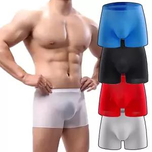 쿨쉐어 남성 심리스 실크 드로즈 팬티 여름 기능성 아이스 모달 무봉제 속옷