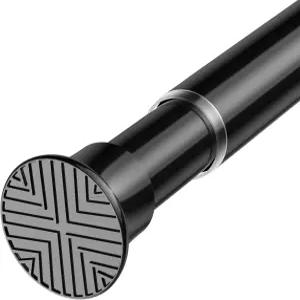 HAOYUNTE 텐션 커튼봉 드릴 없음 32-76인치 7/8인치 지름 스프링 장착 욕실 창문 출입구 주방 옷장용 조절