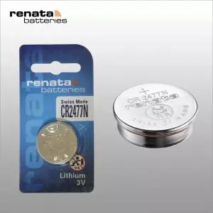 레나타 CR2477N 3.0V 리튬코인전지 스마트키 리모컨 체중계 계측기 시계 스위스산