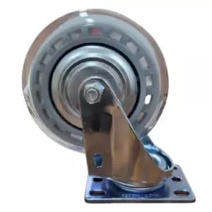 에스제이 구루마바퀴 국산 대차바퀴 무소음 구르마 우레탄 캐스터 카트 손수레바퀴 125mm(5인치회전