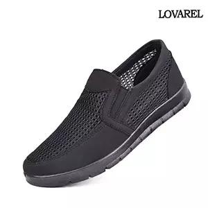 [로바렐]여름 시원한펀칭 남성슬립온 경량 남자로퍼