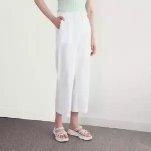 [JED] 세미 9부 슬랙스 린넨 여름 뒷밴딩 바지 와이드팬츠