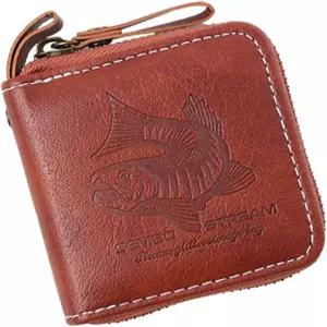 LFRXION 낚시 미끼 가방 퓨 가죽 상자 메탈 지그 스피너 시퀀스 작은 스푼 지갑 태클 캐리 케이스 액세서리