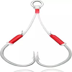 농어 송어 소금물 민물 낚시 도구를 위한 녹 방지 코팅 바늘이 있는 색상 5 l 0 long 4