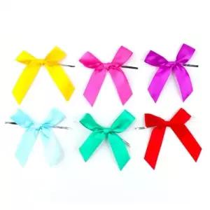 311B] 공단 리본 포장 빵끈 (100개세트)