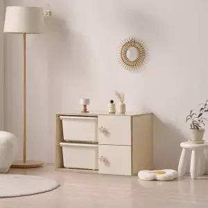 아이방 거실 침실 바구니 수납장 80cm P0000CEY