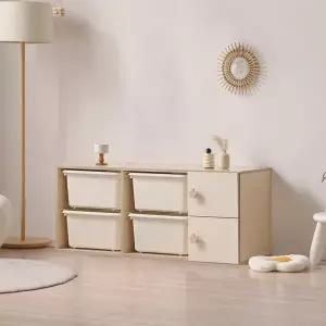 아이방 거실 침실 바구니 수납장 120cm P0000CEZ