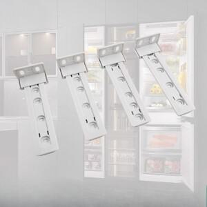 빌트인 냉장고 문용 숨겨진 이중 슬라이딩 트랙 세트용 4X 지멘스 보쉬