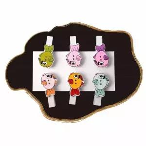 나무 사진 집게 물고기 모양 종이 포토 세트