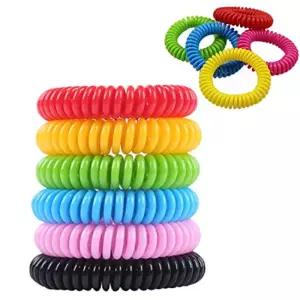 Wzhiming 모기 퇴치 팔찌 해충 반지 및 - 천연 무독성 방지 여행 용품 어린이용 방수 손목 밴드