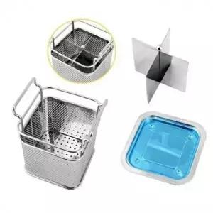 분리형 사각 칸막이 주방용 수저 스텐 통 물빠짐