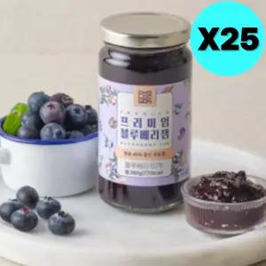 초록원 저당 블루베리잼 대용량 380g X 25개 업소용