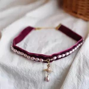 미국 비비안 웨스트우드 알레사 진주 오브 초커 목걸이 빨강 아울렛 정품 새것 326820093597