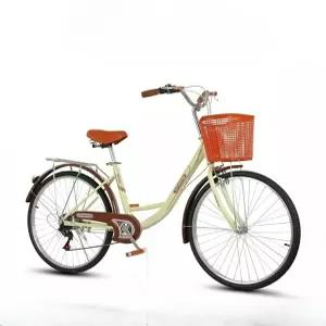 바구니 여성용 장보기 경량 출퇴근 여성 26인치 아줌마 일본자전거