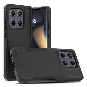 [호환품]모토로라 엣지 2025용 미끄럼 방지 TPU/PC 케이스 2in1 듀얼 레이어 충격 보호