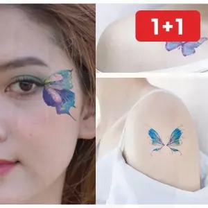 타투 스티커 나비 패션 방수 페이크 학교 축제 바디