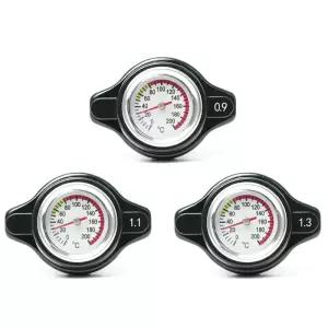 블랙 온도 라디에이터 캡 탱크 커버 유틸리티 안전 0.9 바/1.1 바/1.3 바 자동차 오토바이 스타일링이있는