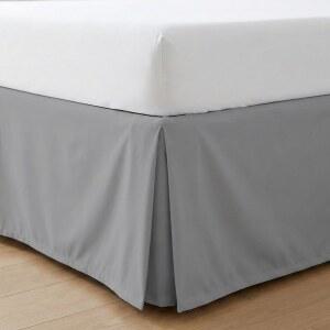 침대 스커트 갈라진 극세사로 플랫폼 착용감을 18인치 사이즈 위한 디자인 안전한 모서리