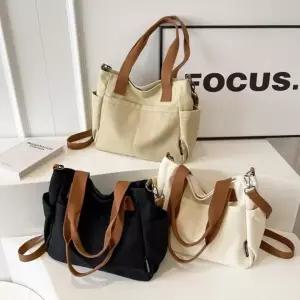[큰손] 내추럴캔버스백 가방 에코백 토트 크로스 숄더 여성 캐주얼 데일리 보부상 스퀘어 지퍼 여름