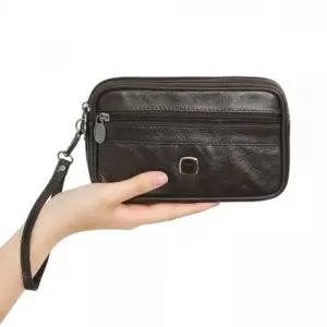 (색상 3107 브라운)3107 블루마운트 소가죽 남성 맨스백 핸드폰가방