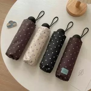 [당일]도트패턴 우산 가벼운 접이식 휴대용 미니우산 예쁜 양산 우양산 양우산 여름 장마 친구 선물