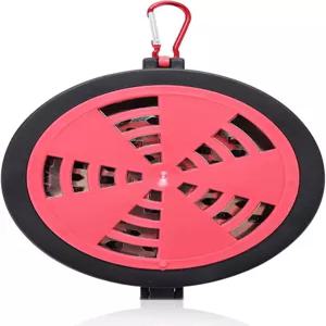 시장 모기 퇴치 향 접시 향꽂이 휴대용 트레이 해충 퇴치제 뚜껑 포함 연소 가능 휴대가 간편함