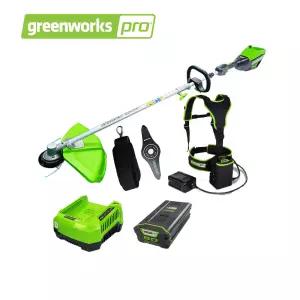 그린웍스 80V 신형 예초기세트 5Ah 1개 충전기 2103773 밧데리벨트 제초기 풀깎기 예초기