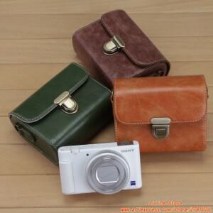 [호환품]DSC-ZV-1 ii m2 RX100m7 m6 VI VII용 PU 가죽 카메라 가방 케이스 캐논 호환 G7x2 x3 마크 SX740 7