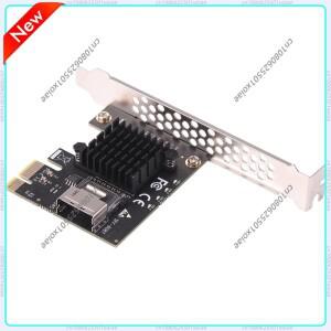 PCI-E 라이저 카드 교체용 Express 1x 미니 SAS SFF-8087 카드(배플 포함) X1 2.0 6Gbps 확장기