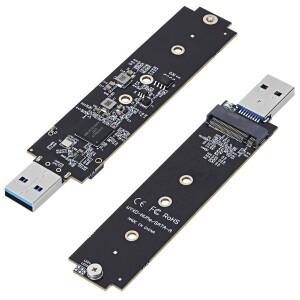 M.2 SATA/NVMe SSD를 USB 3.1로 변환하는 어댑터 PCI-E를 외장 컨버터 카드 10Gbps USB3.1 Gen 2 PCIe를 타
