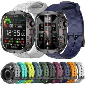 LIGE 스마트 호환 시계 QX11 수영 스트랩 용 밴드 실리콘 소프트  스포츠 팔찌