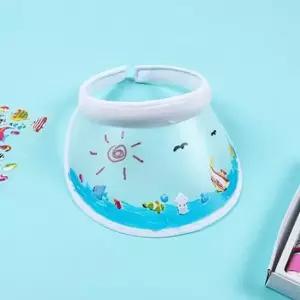 미술만들기 PVC 그리기썬캡(반투명)