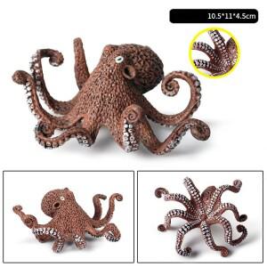 바다 생물 해양 부드러운 오징어 문어 모델 액션 피규어, 인지 교육 완구, 어린이 스트레스 해소, 재미있는