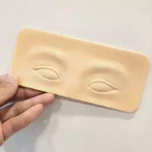 반영구 눈썹 페더링 연습 패드 입체 눈 모양 실리콘 고무판 연습용 교육 도구