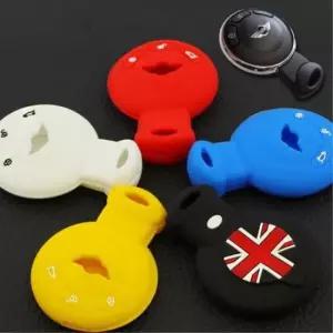 예쁜 미니 쿠퍼 3버튼 실리콘 스마트키 케이스 자동차 용품