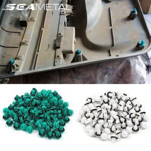 SEAMETAL 100Pcs 자동차 패스너 클립 범용 범퍼 푸시 트림 리벳 클램프 Accessori 엔진 도어 패널 자동
