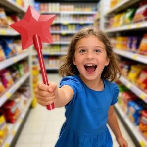 창의적인 3D 프린팅된 마술 지팡이 탭 투 페이 매직 스타 완드 결제 휴대용 홀더 비접촉식 신용 장난감