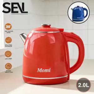 2.0L 고속 가열 전기 주전자 스테인리스 스틸 휴대용 물 가열기 가정용 여행용 출장용 호텔용 티포트