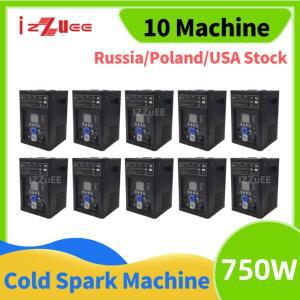 1-10개  750W 콜드 스파크 불꽃 기계 스파커 파우더 DMX 리모컨 분수 스파큘러 또는 케이스