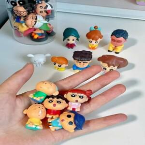 미니 만화책 캐릭터 피규어 데스크탑 장식 자동차 디스플레이 박스 귀여운 향수를 불러일으키는 시리즈 수