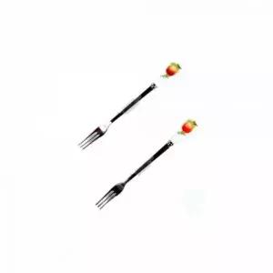 과일포크 티포크 복숭아 디자인 20P 세트 손님용 디저트 포크