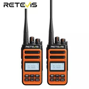 레테비스 메이트토크 C66B UHF VHF 무전기 호텔 레스토랑 농장용 타입-C 고속 충전 장거리 양방향