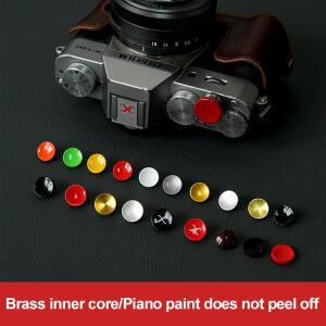 카메라 셔터 릴리즈 버튼 금속 황동 플래시 액세서리 (후지필름 X-T10, 니콘 F3, 캐논 F-1, 라이카 M3, M4,